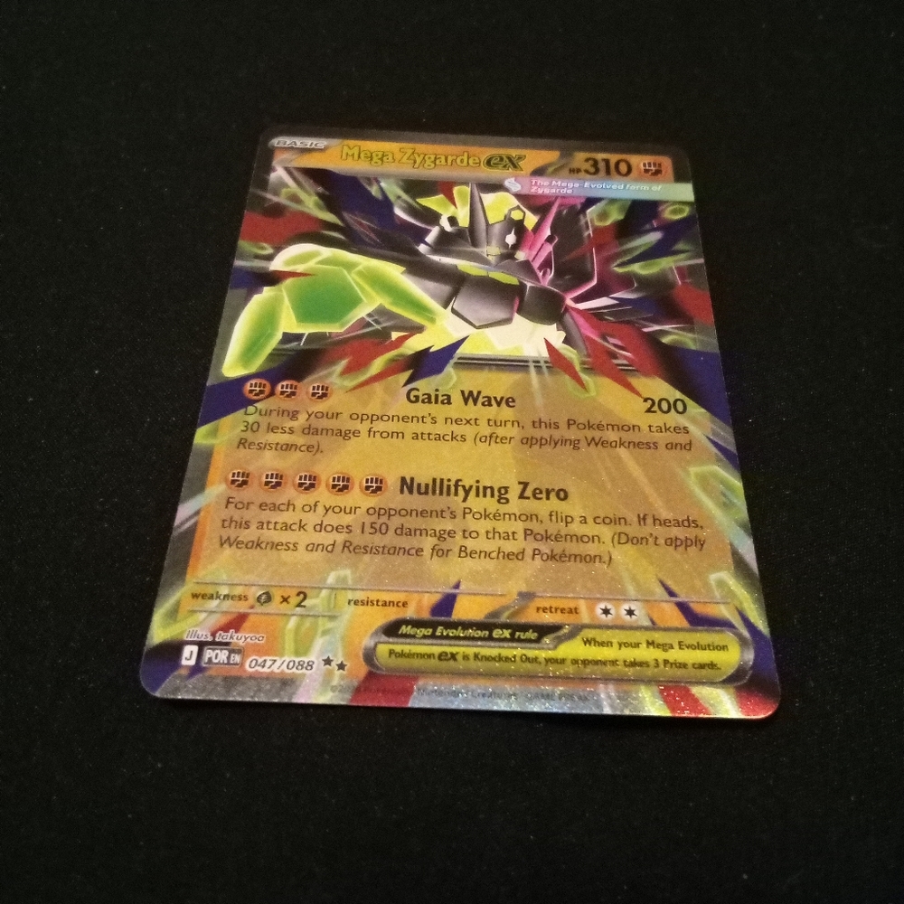 Pokemon Mega Zygarde ex 047/088 Double Rare ME:03: Perfect Order Holo